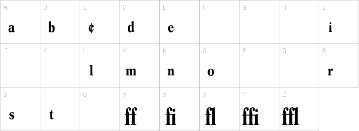 Uppercase characters