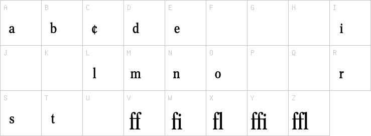 Uppercase characters