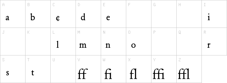 Uppercase characters