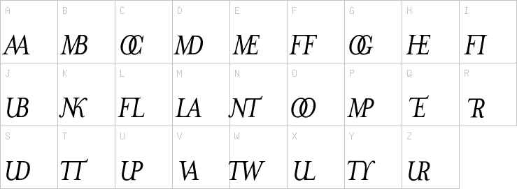 Uppercase characters