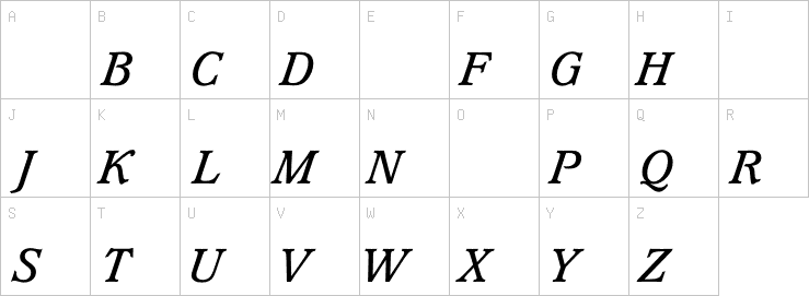 Uppercase characters