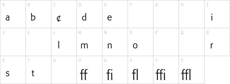 Uppercase characters