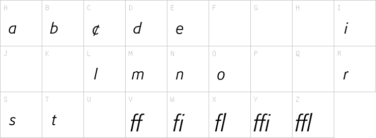 Uppercase characters