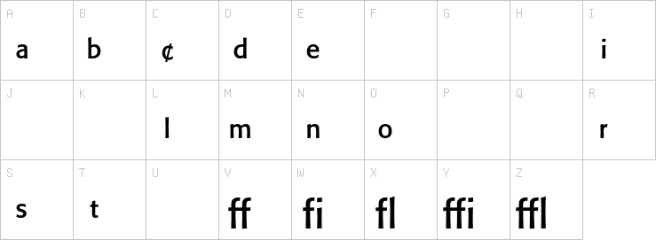 Uppercase characters